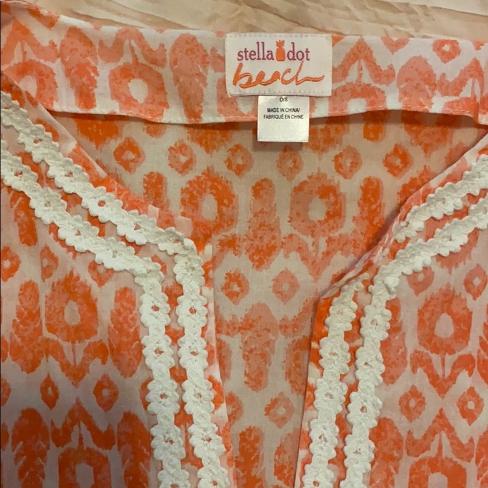 Stella&Dot Coral Beach Coverup - Picture 6 of 7